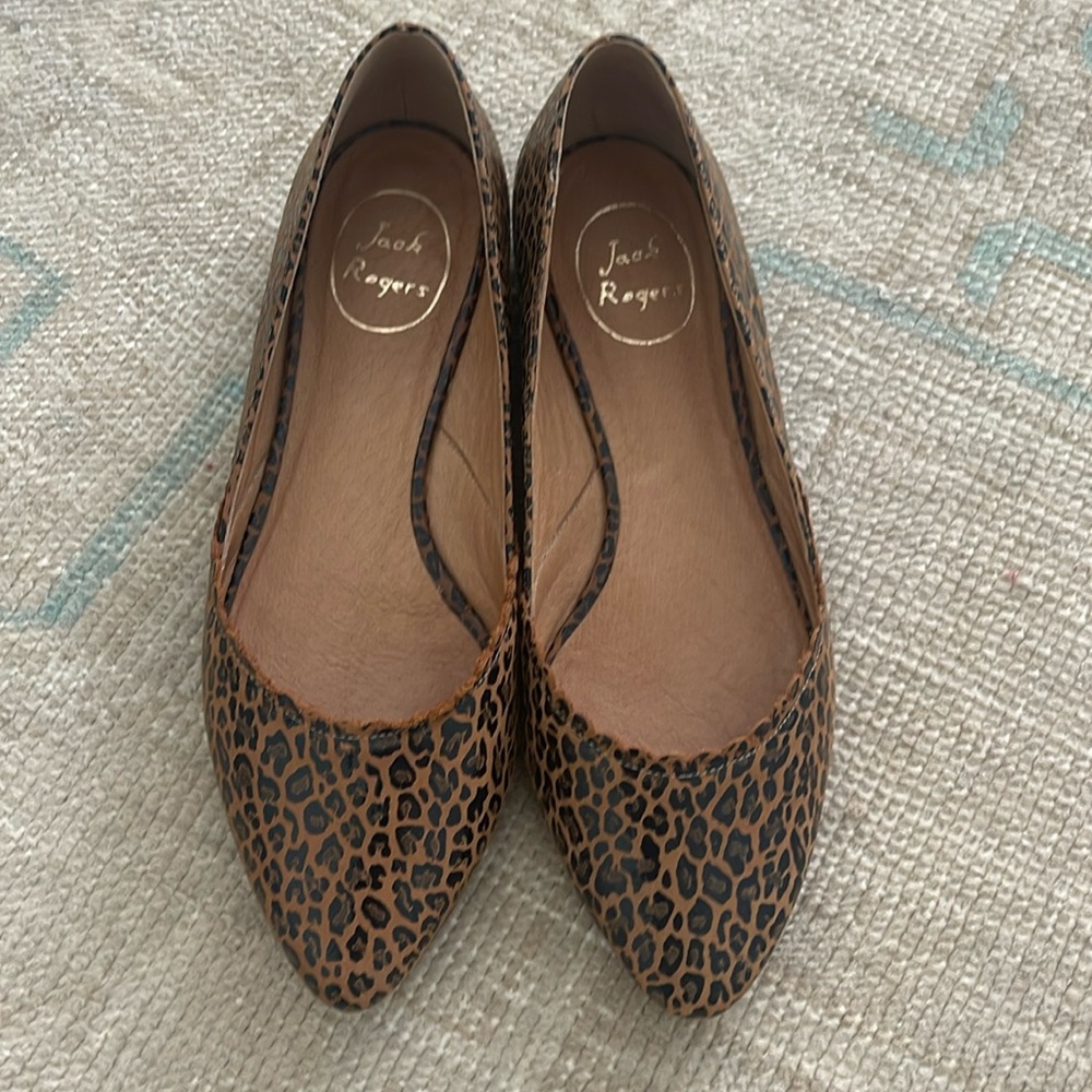 Jack Rogers leopard flats